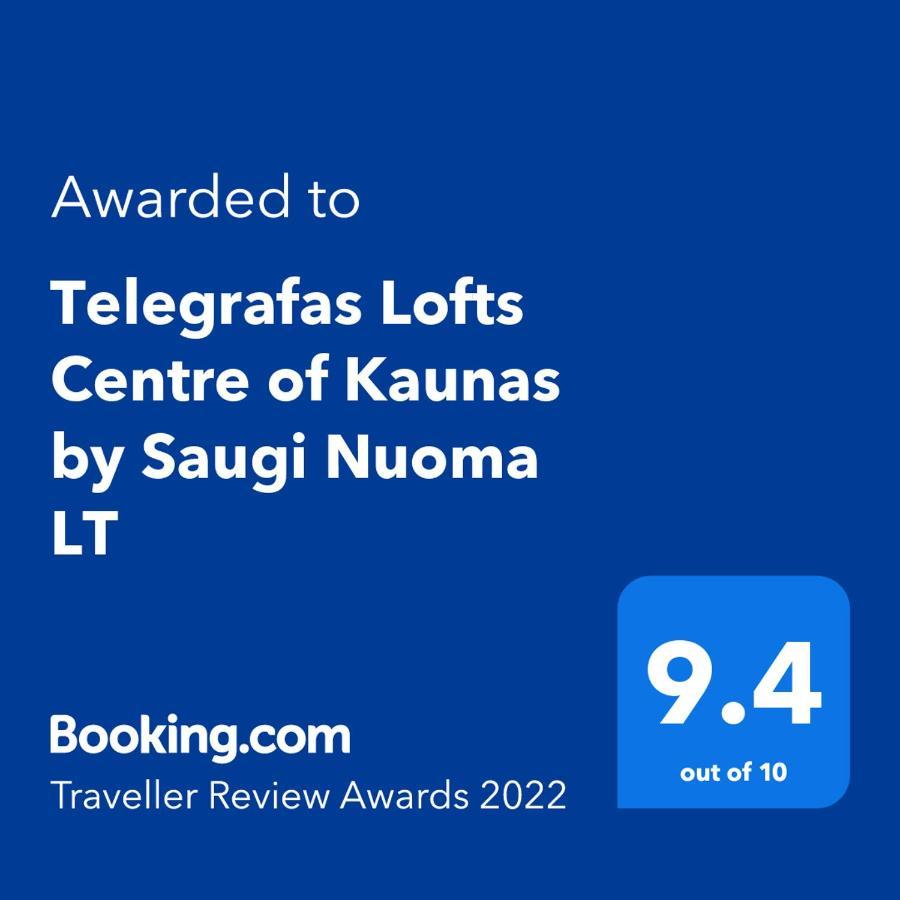 شقة Telegrafas Lofts Centre Of Kaunas By Strazdo Telegrafas المظهر الخارجي الصورة