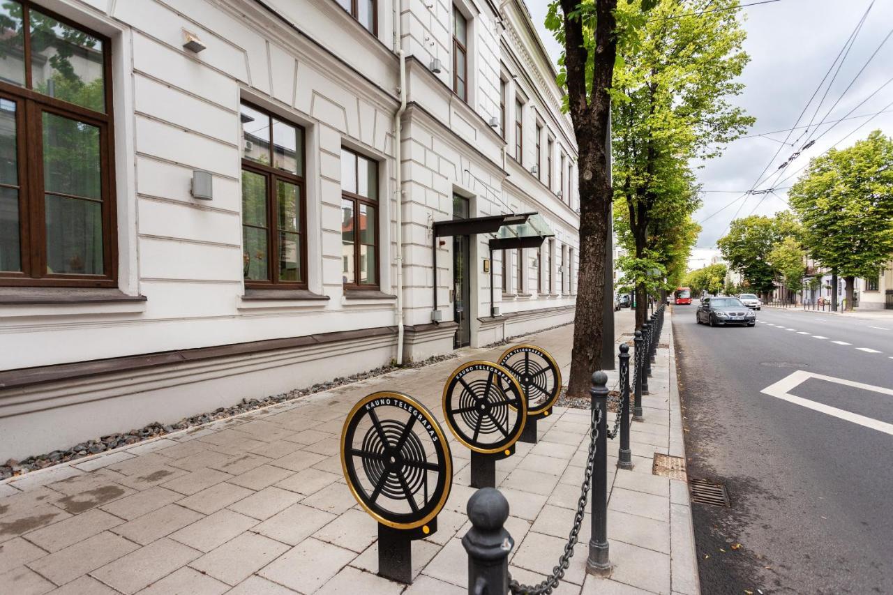 شقة Telegrafas Lofts Centre Of Kaunas By Strazdo Telegrafas المظهر الخارجي الصورة